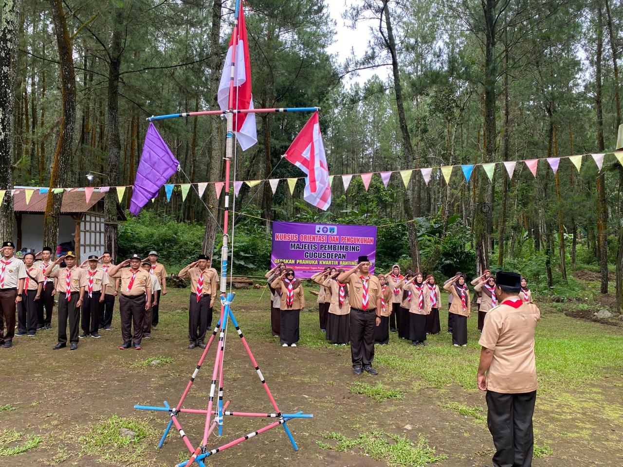 Kursus Orientasi Mabigus Kwarran Srono Dibuka oleh Sekretaris Kwarcab Banyuwangi