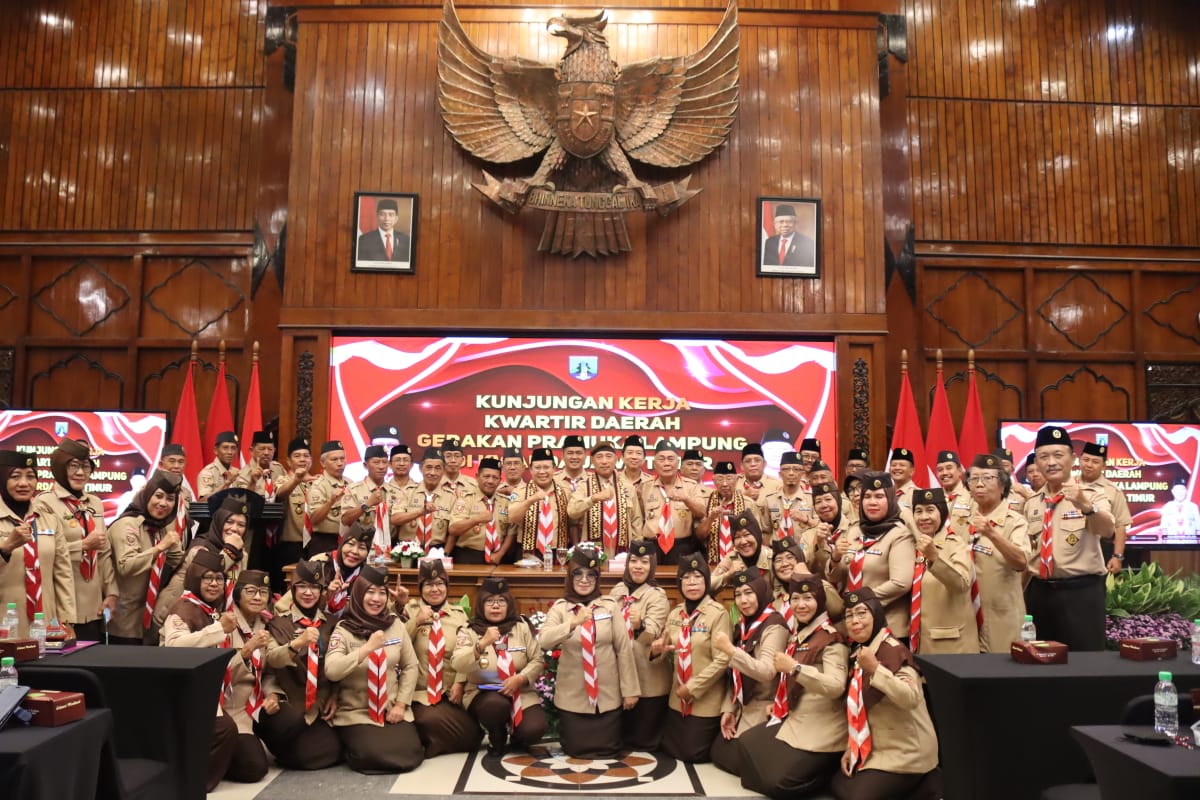 Ingin Tahu Tips Sukses dan Survive Pramuka Jawa Timur, Kwarda Lampung Kunjungi Kwarda Jatim