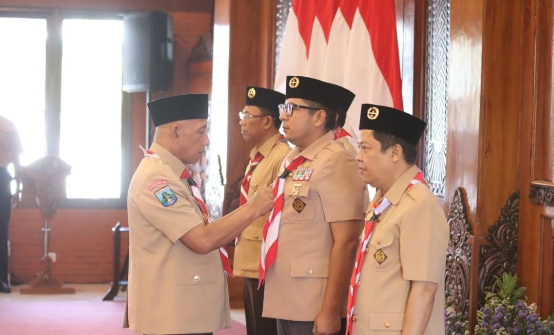 Kwarda Jatim Lantik Mabicab-Kwarcab Gerakan Pramuka Kota Mojokerto, Kak Arum Sabil Dorong Lahirkan Inovasi