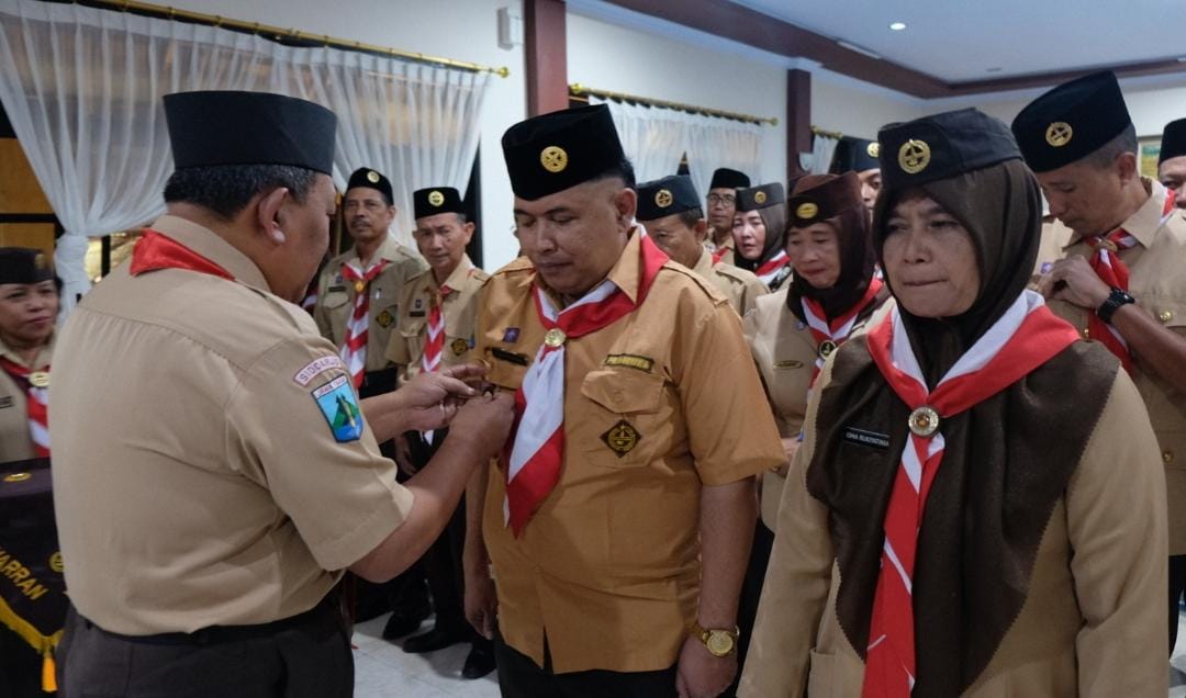 Lantik Mabi dan Pengurus Kwarran Buduran, Terus Berbenah Memajukan Gerakan Pramuka Di Tingkat Ranting