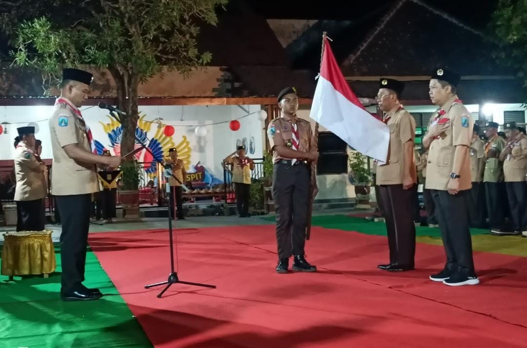 Kwarcab Kota Mojokerto Laksanakan Ulang Janji Pramuka