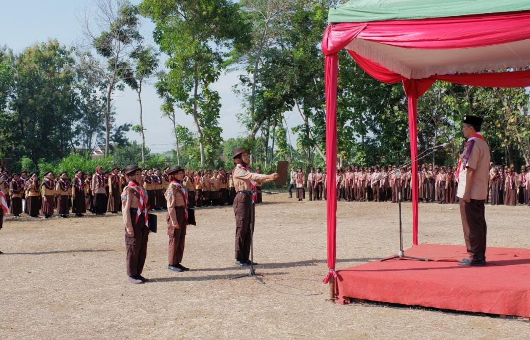 Upacara Hari  Pramuka Ke-63 Kwartir Ranting Mojo