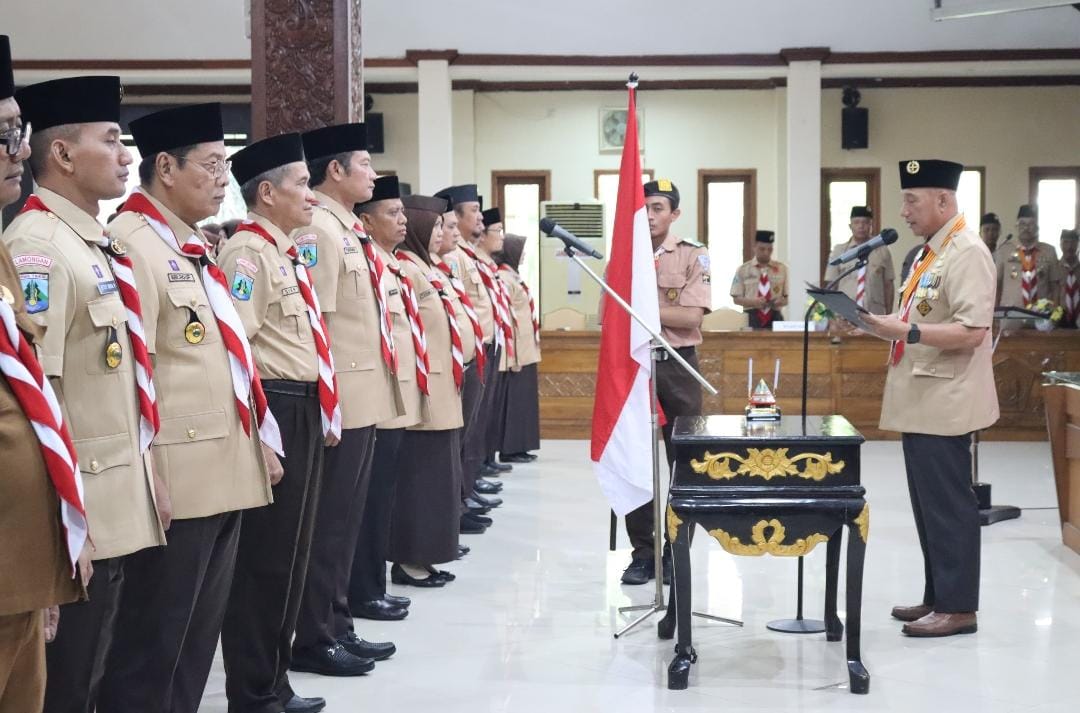 Ketua Kwarda Jatim Lantik Bupati Lamongan Sebagai Kamabicab Gerakan Pramuka