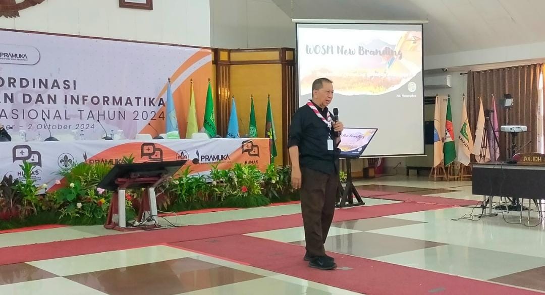 Kak Adi Pamungkas Bersama Peserta Rakor Kehumasan dan Informatika Diskusikan Pentingnya Branding Gerakan Pramuka