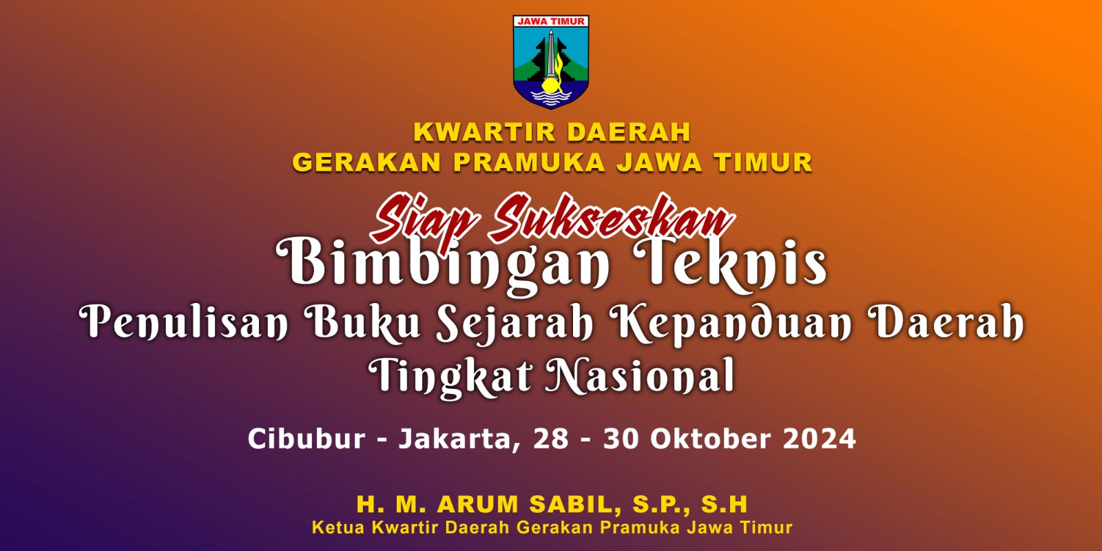 Kwarda Jatim Siap Sukseskan Bimbingan Teknis Penulisan Buku Sejarah Kepanduan Daerah Tingkat Nasional 2024