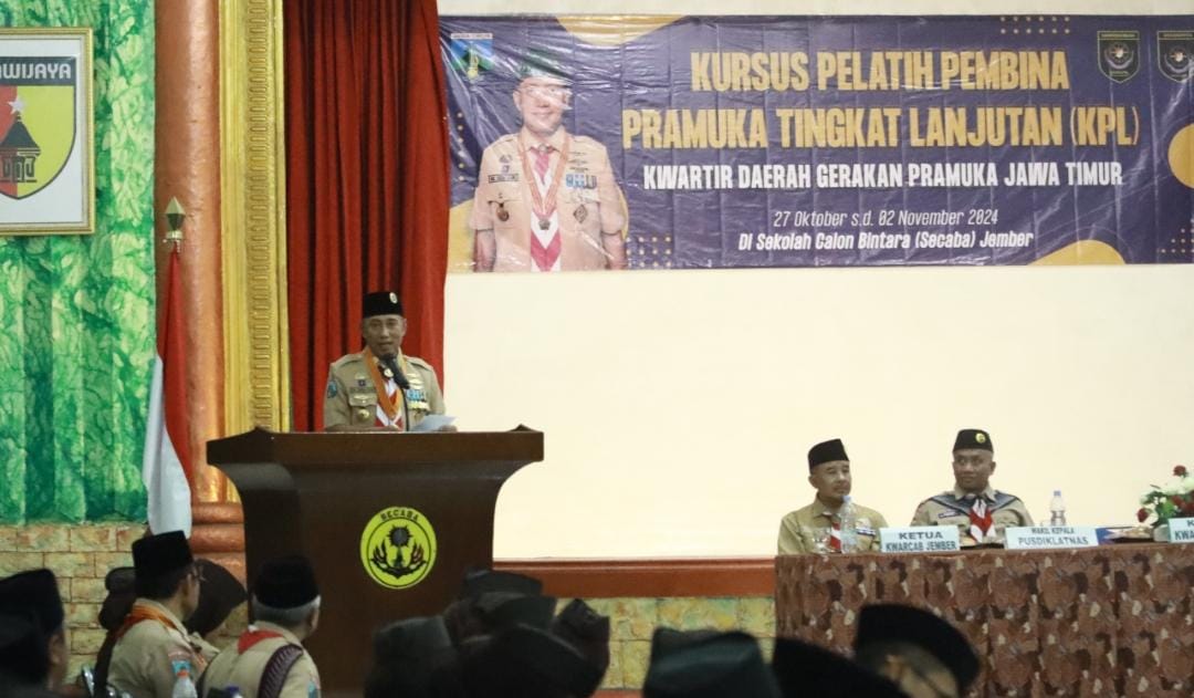 Ketua Kwarda Jatim Buka Secara Resmi KPL Angkatan I 2024 di Jember