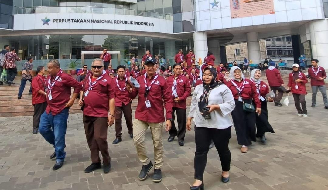 Kunjungi Perpustakaan Nasional Tertinggi Di Dunia, Peserta Bimtek Peroleh Banyak Pengalaman