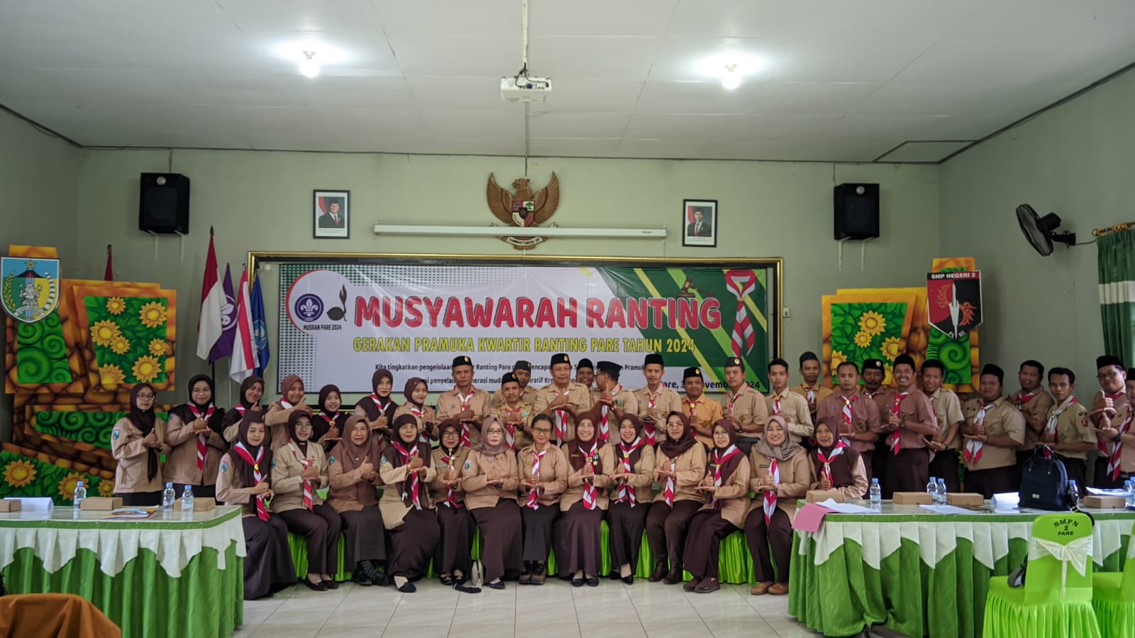 Musyawarah Ranting Gerakan Pramuka Pare Kediri Hasilkan Program Berdampak Bagi Kegiatan Kepramukaan