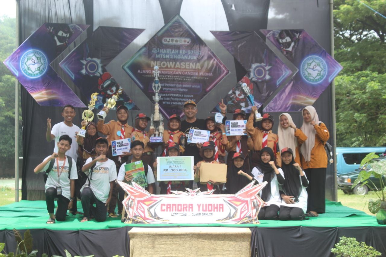 Pramuka Scoumasteha Junior MI Thoriqul Huda Jombang Sabet Juara Umum di Lomba NEOWASENA MTsN 2 Nganjuk