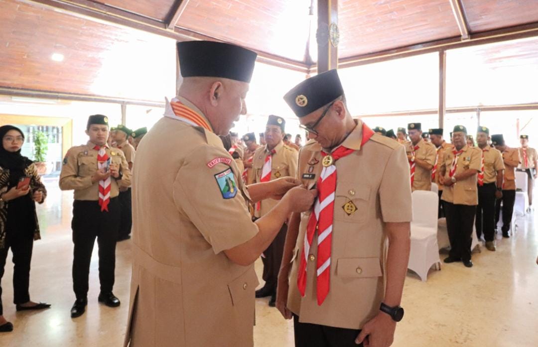 Ketua Kwarda Jatim Lantik Penjabat Bupati Tulungagung Sebagai Ketua Mabicab Gerakan Pramuka