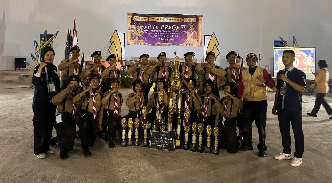 Paspramore Boyong Kembali Tropi Bergilir Wali Kota Kediri Juara Umum Arya Praga VI