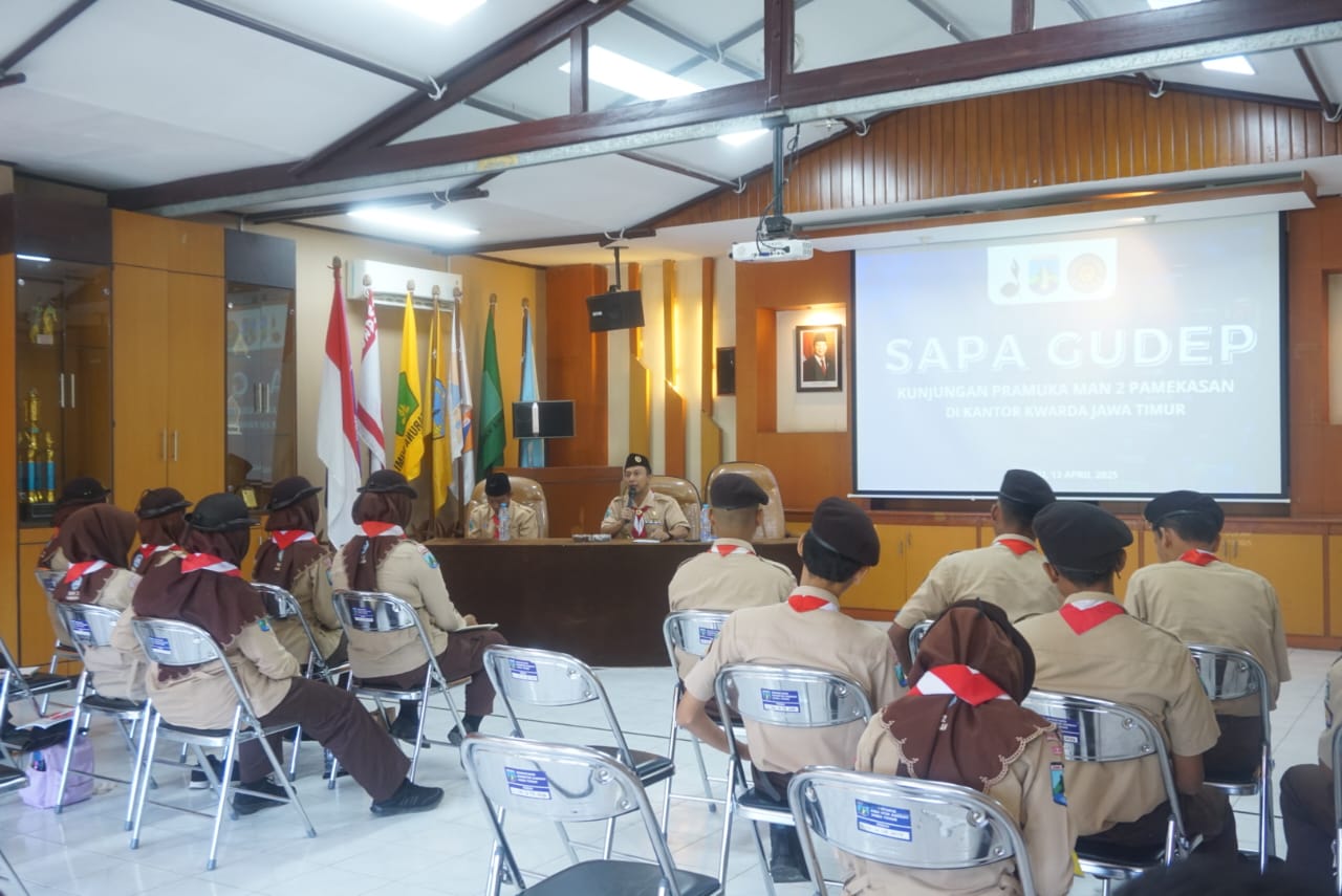 Kunjungan Gudep MAN 2 Pamekasan ke Kwarda Jatim, Rangkaian Gasprameda Tour 2025
