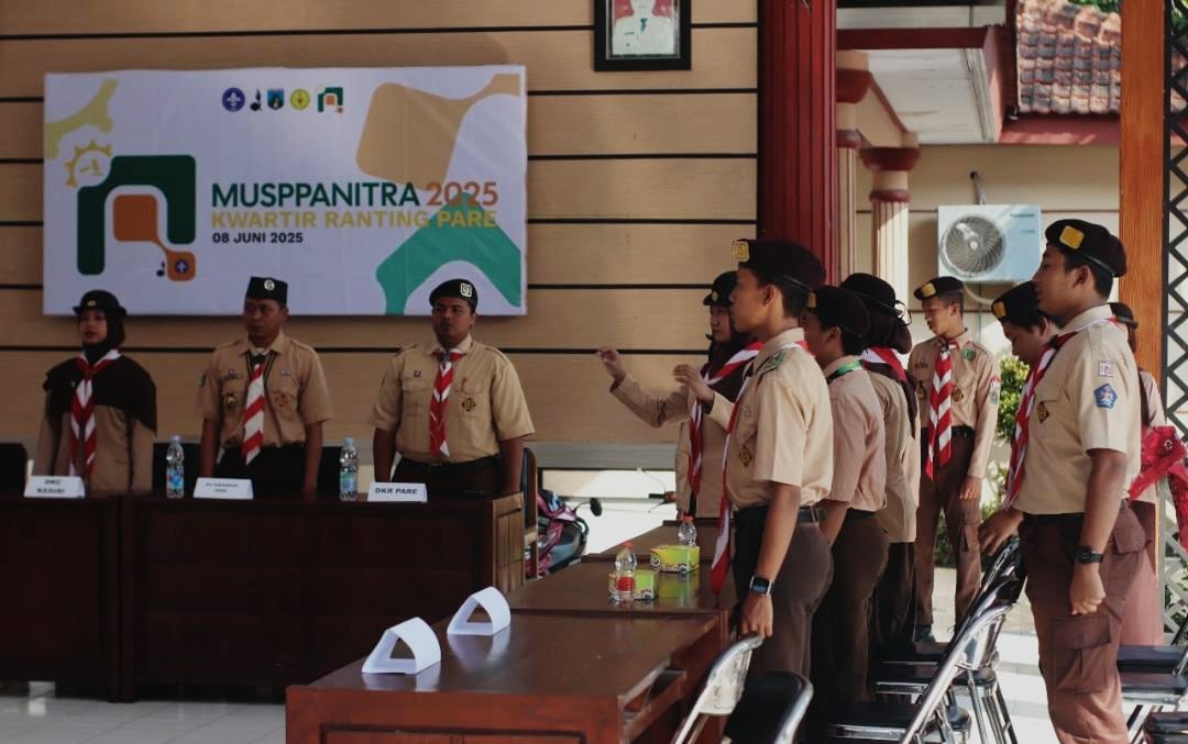 Kwarran Pare Sukses Gelar Musppanitera, Tekankan Peran DKR sebagai Calon Pimpinan Kwartir