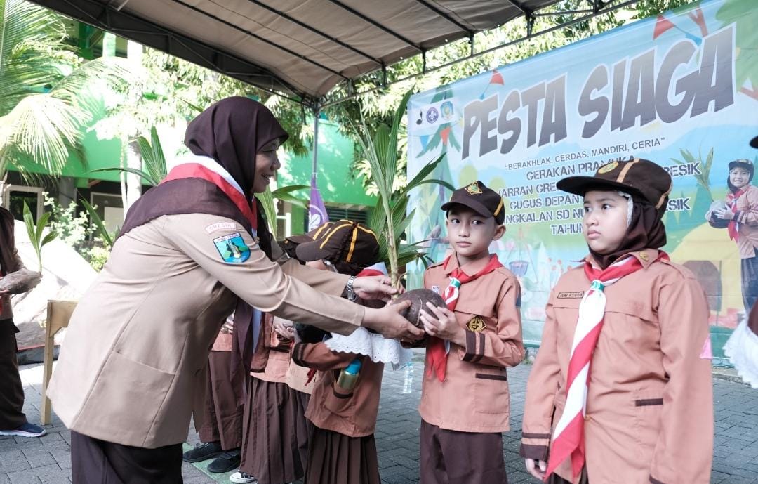Meriah dan Bermakna, Pesta Siaga SD NU 1 Trate Gresik Bangkitkan Semangat Anak Didik Sejak Dini