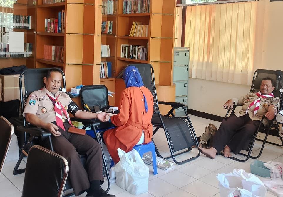 Semarak Hari Pramuka ke-64, Kwarda Jawa Timur Tebarkan Kepedulian Lewat Donor Darah