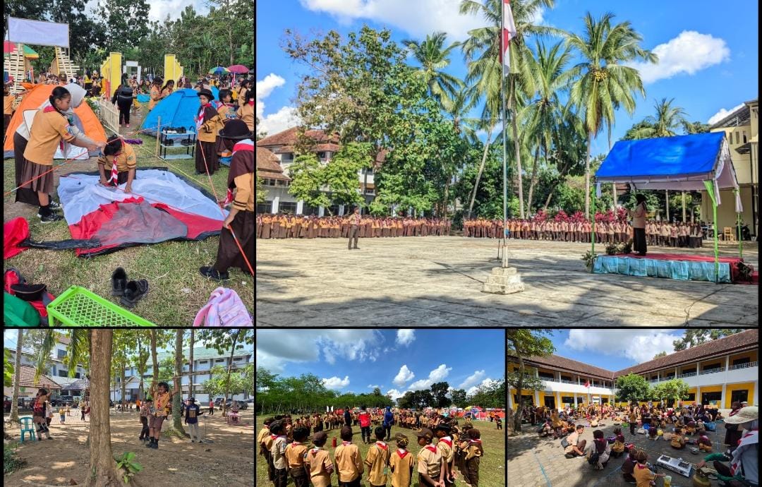 Persari Siaga & Hari Pramuka ke-64, Kwarran Cluring Gaungkan Semangat Kolaborasi
