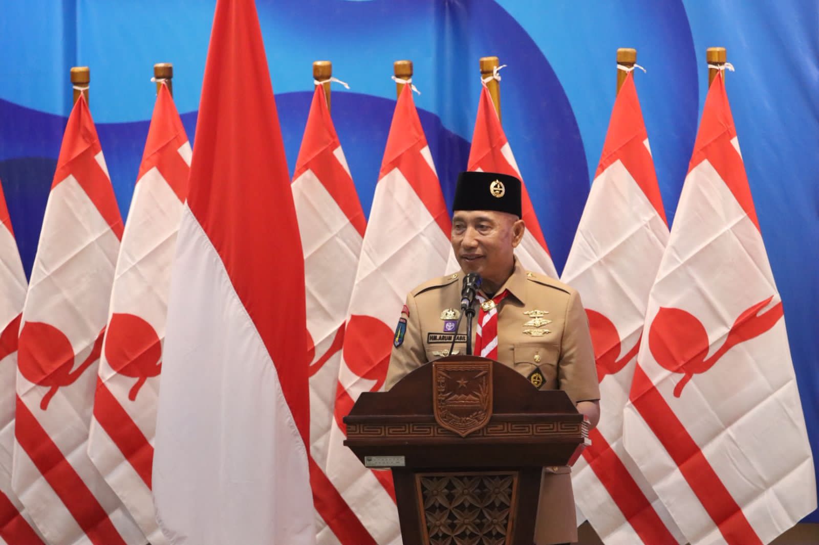 Pramuka Muslim Dunia Berkumpul di Cibubur, Kwarda Jatim Apresiasi Kegiatan Tersebut