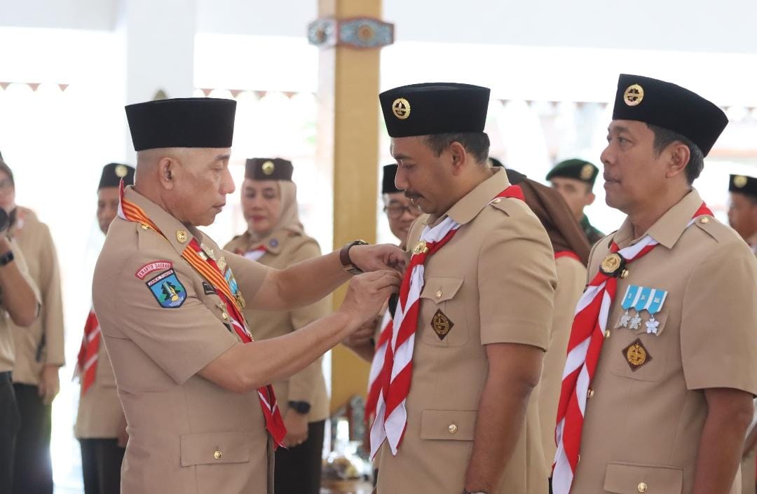 Ketua Kwarda Jatim Lantik Bupati Ngawi Sebagai Kamabicab, Harapkan Cetak Generasi Emas Melalui Gerakan Pramuka