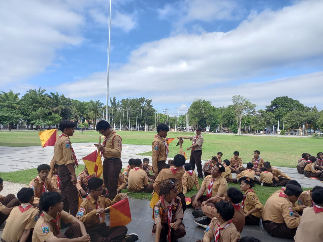 Perkuat Keterampilan, Gugusdepan SMP Gelar Latihan Gabungan Tingkat Ranting Banyuwangi