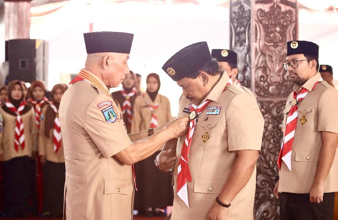 Ketua Kwarda Jatim Lantik Bupati Nganjuk Sebagai Kamabicab Pramuka