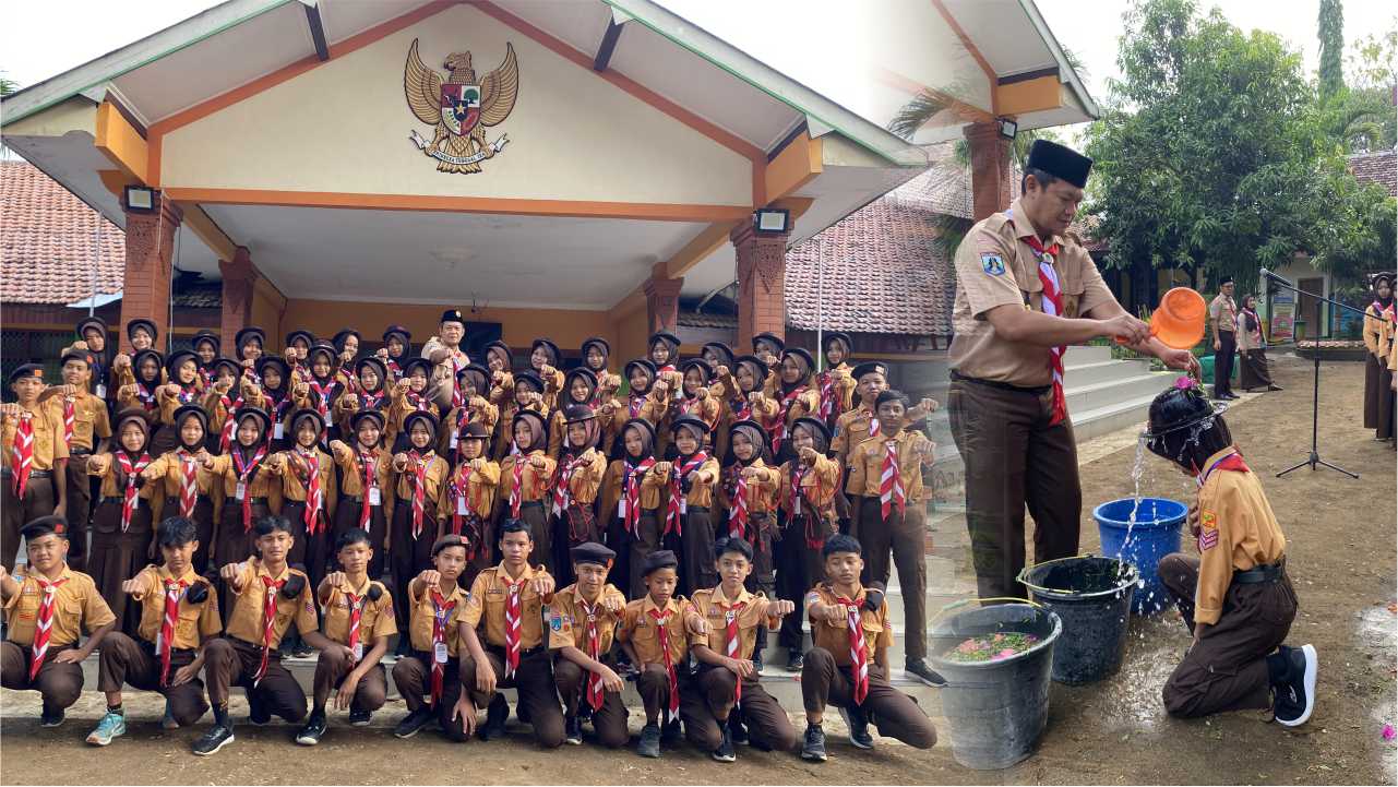 Lanjutkan Estafet Kepengurusan: SMPN 1 Kauman Kukuhkan 62 Pengurus Dewan Galang