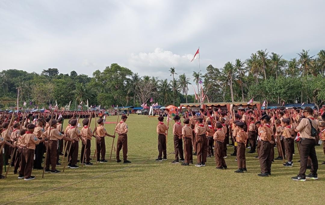 Bangun Ketahanan Bangsa, 987 Pramuka Penggalang Ikuti Jambore Ranting Sangkapura