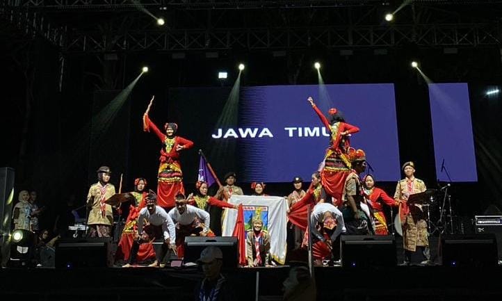 Agni Nusantara: Api Abadi Sang Pendekar” Pukau Peran Saka Nasional 2025, Kwarda Jatim Hadirkan Kolaborasi Seni Lintas Budaya