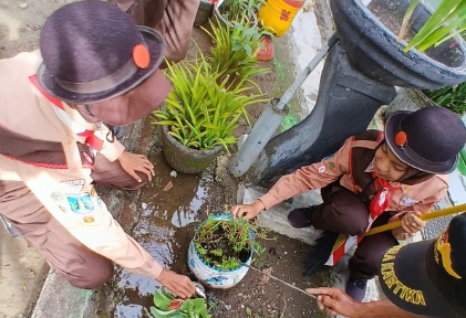 Pramuka SMPN 1 Lengkong Gagas Gugus Depan Hijau, Lakukan Berbagai Aksi Peduli Lingkungan