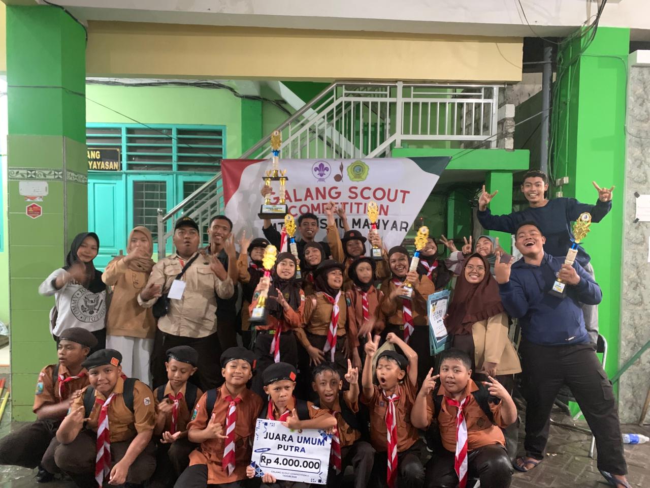 Gudep Pangkalan MTs Yasmu Gelar Perlombaan Pramuka Penggalang Tingkat SD/MI GSC II Galang Scout Competition