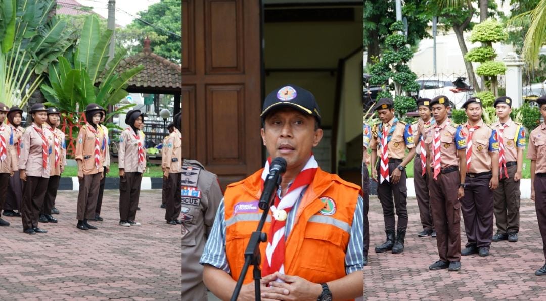 Karya Bakti Natal dan Tahun Baru, Kwarda Jatim Kerahkan Anggota Pramuka se Jawa Timur Bantu Pengamanan di Wilayah