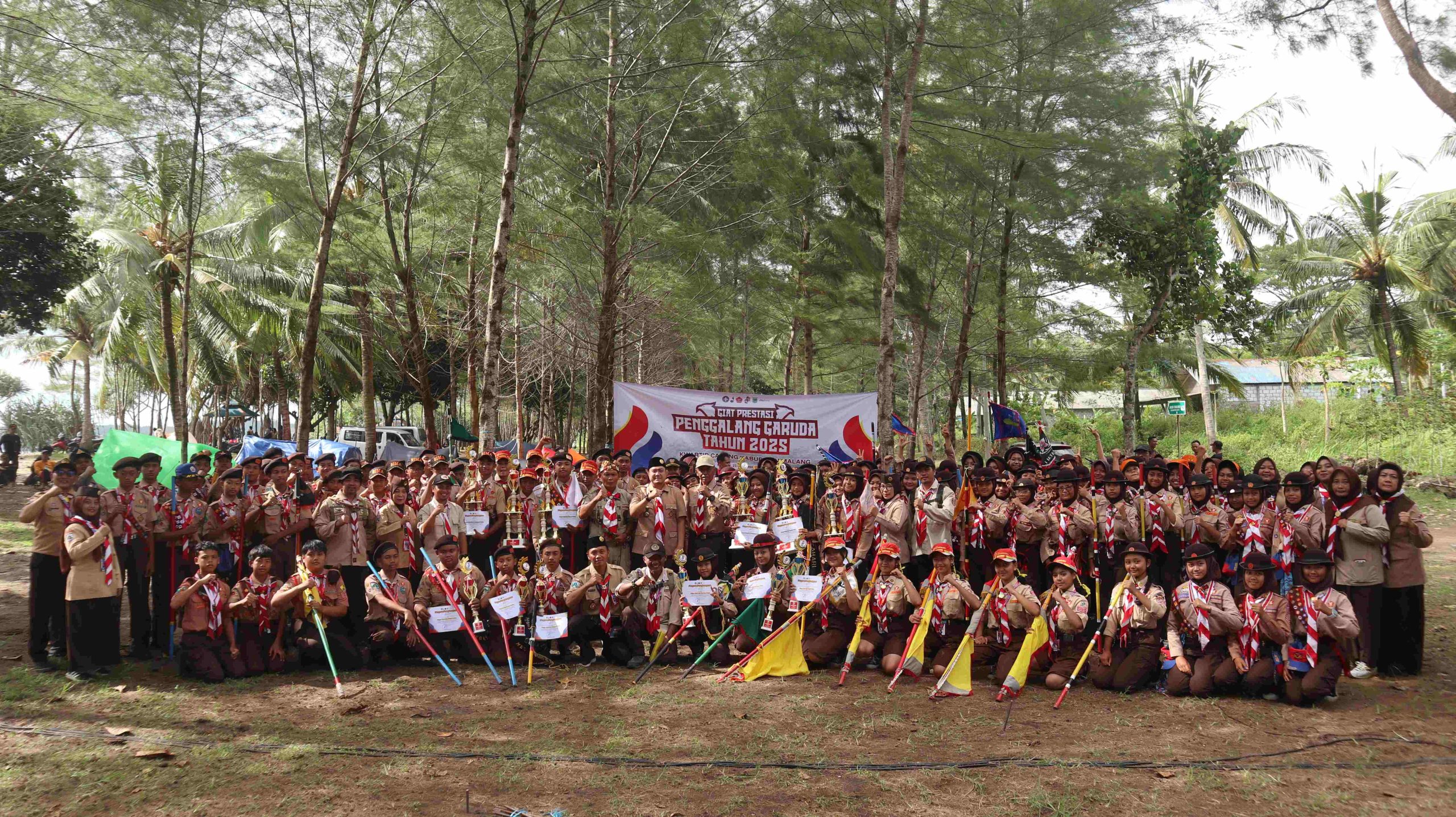 Ratusan Pramuka Penggalang Garuda Ikuti Giat Prestasi Penggalang Garuda Kwarcab Kabupaten Malang 2025