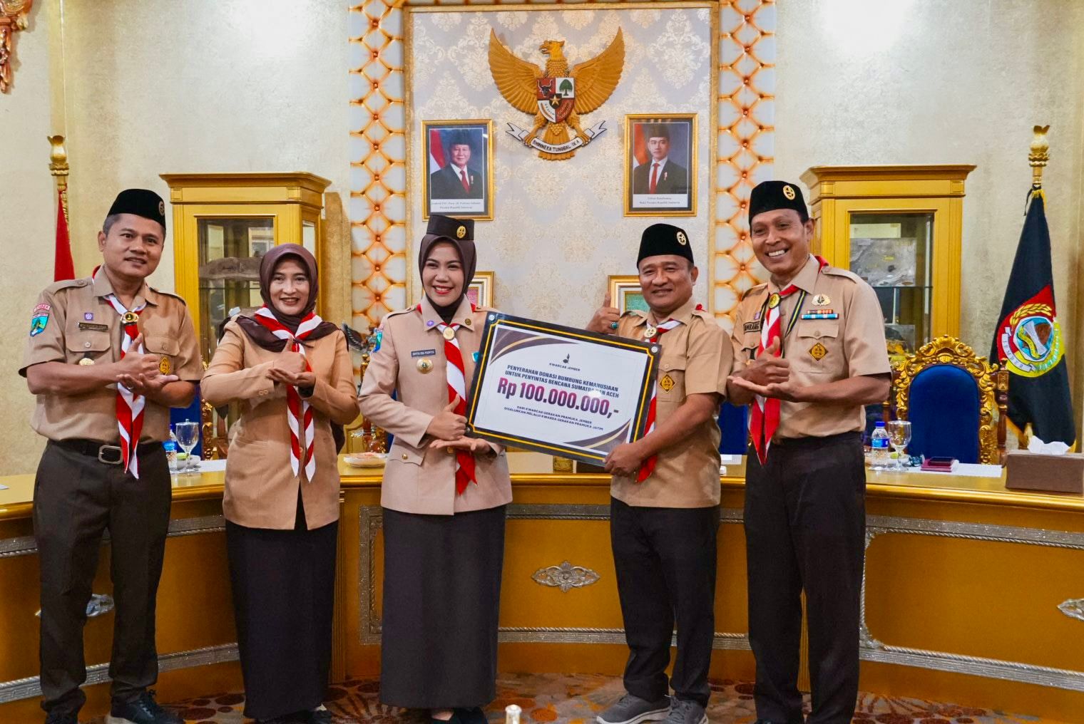 Pramuka Jember Salurkan Dana Kemanusiaan untuk Korban Bencana, Ketua Kwarcab: Wujud Kepedulian Nyata