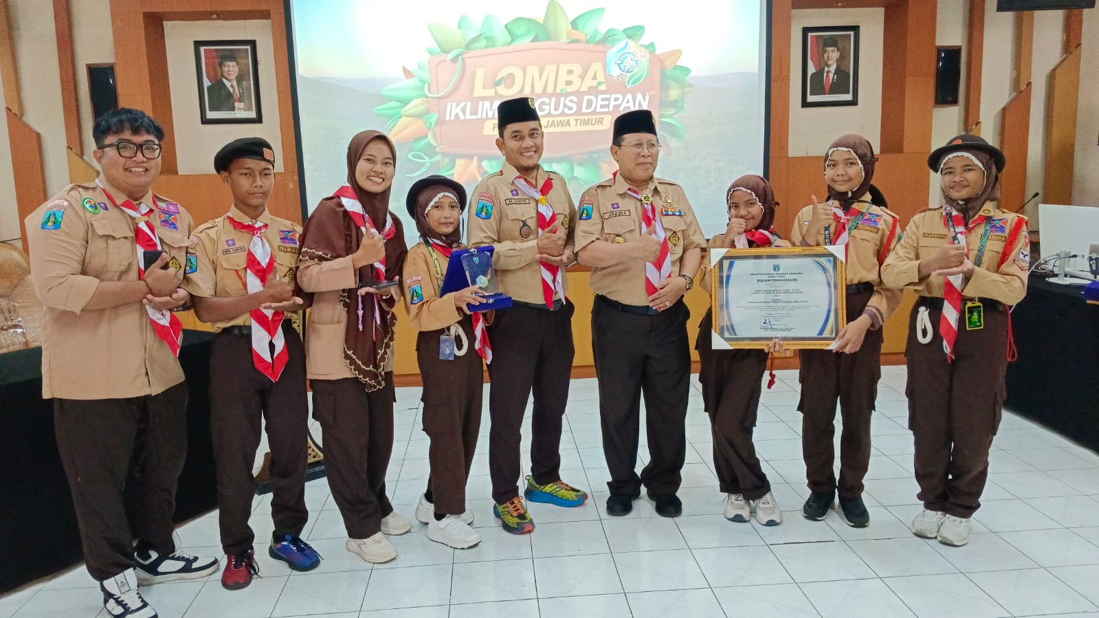 SDIT Al Huda Bawean Raih Juara 2 Lomba Iklim Gugus Depan Pramuka Jawa Timur Tingkat SD/MI
