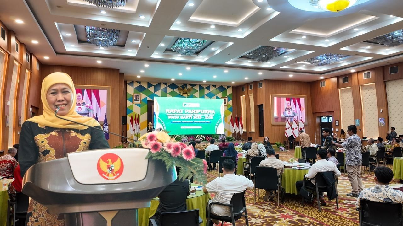 Rapat Paripurna Kwarda Jatim, Khofifah Arahkan Pramuka Fokus Sektor Produktif