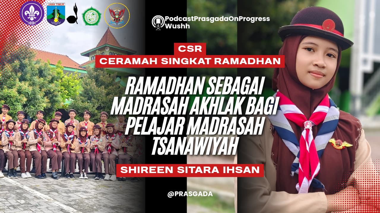 Gudep MTs Al Khoiriyah 1 Gresik Konsisten Jalankan Program CSR Ceramah Singkat Ramadan, Bentuk Pramuka Produktif dan Berkarakter