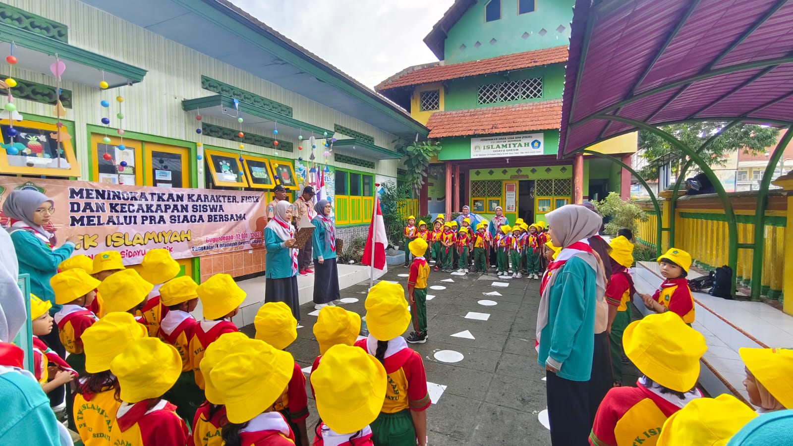 TK Islamiyah Pengulu Sidayu Gresik Jadi Percontohan Pembinaan Pramuka Prasiaga Sejak Usia Dini