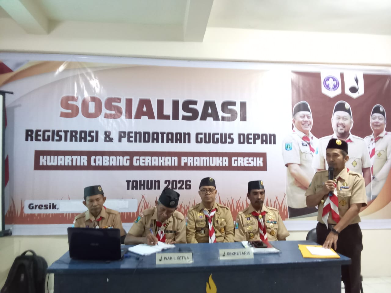 Kwarcab Gresik Gelar Sosialisasi Registrasi dan Pendataan Gugus Depan Tahun 2026