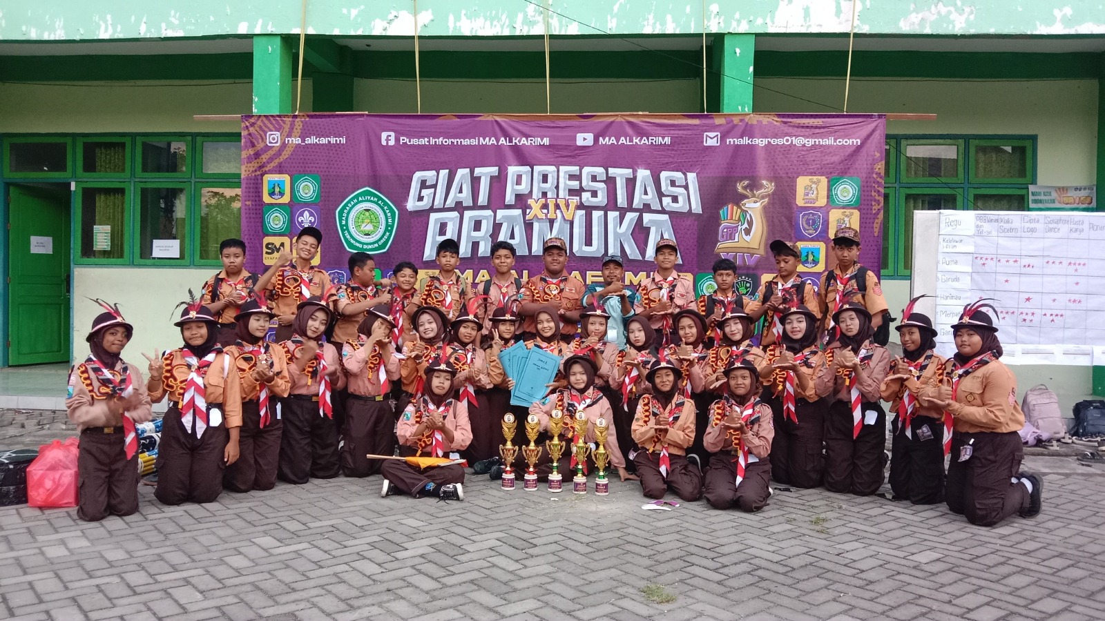 Pramuka UPT SMP Negeri 11 Gresik Borong Prestasi di GPP XIV Al-Karimi Dukun