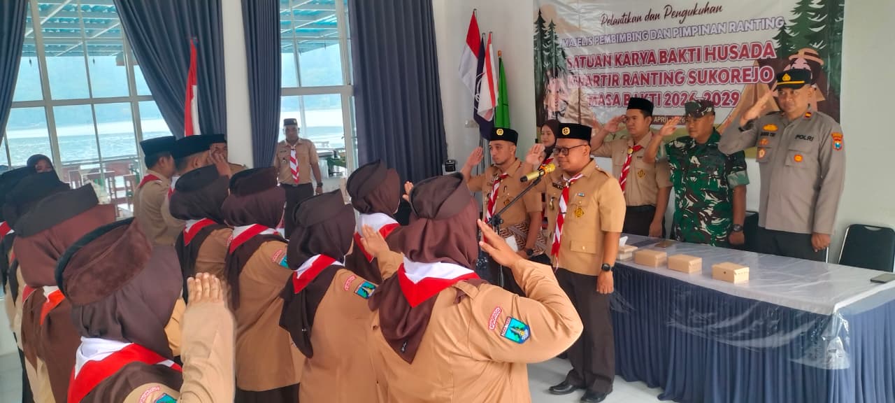 Sabtu Kliwon Penuh Makna, Saka Bakti Husada Kwarran Sukorejo Resmi Terbentuk di Telaga Ngebel