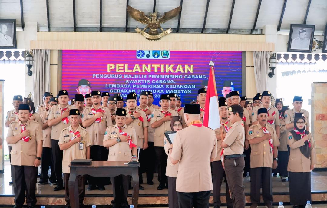 Bupati Magetan Resmi Dilantik Jadi Kamabicab, Kwarda Jatim Dorong Cetak Generasi Emas 2045