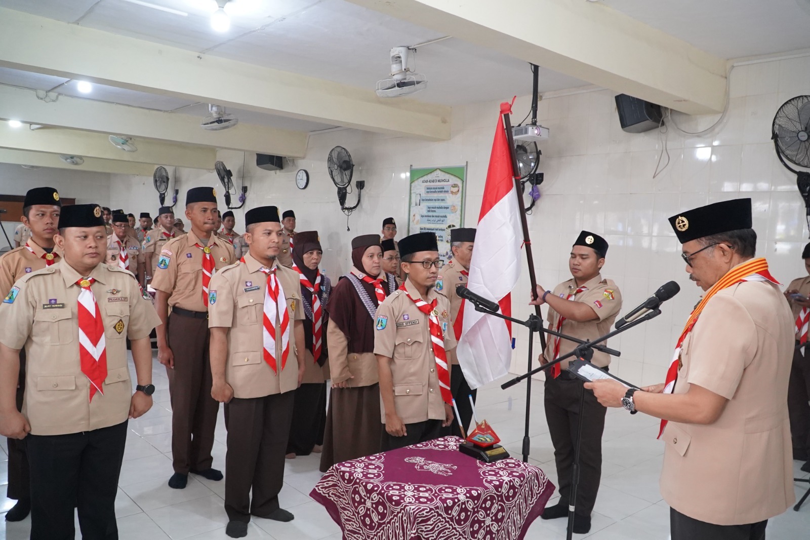 Kwarda Jatim Lantik Mabi dan Pinsako Pramuka SIT, Dorong Program Pramuka Produktif